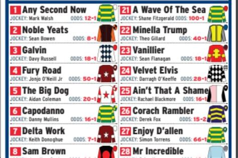 Grand National 2023 sweepstake kit: Free download .